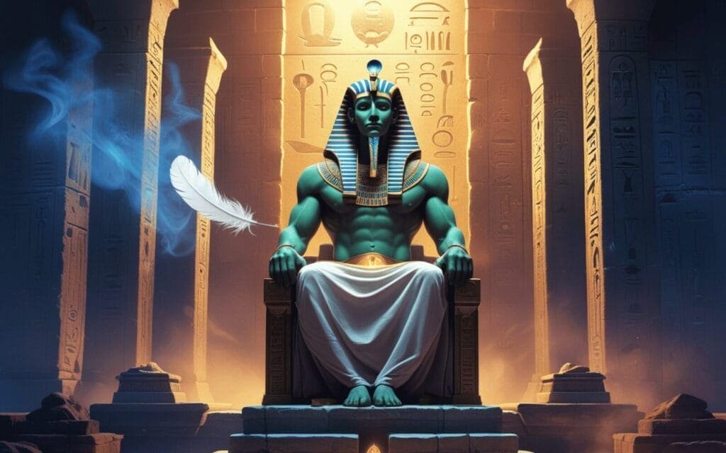 Osiris presiding over the judgment
