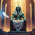 Osiris presiding over the judgment