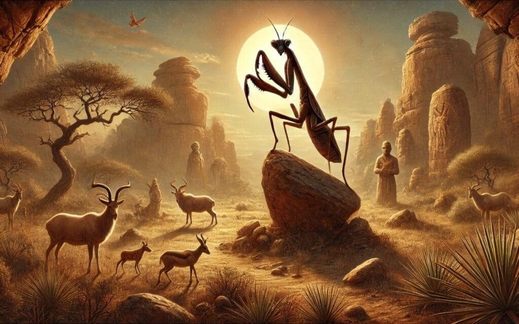 IKaggen, the mantis trickster - Khoi and San folklore