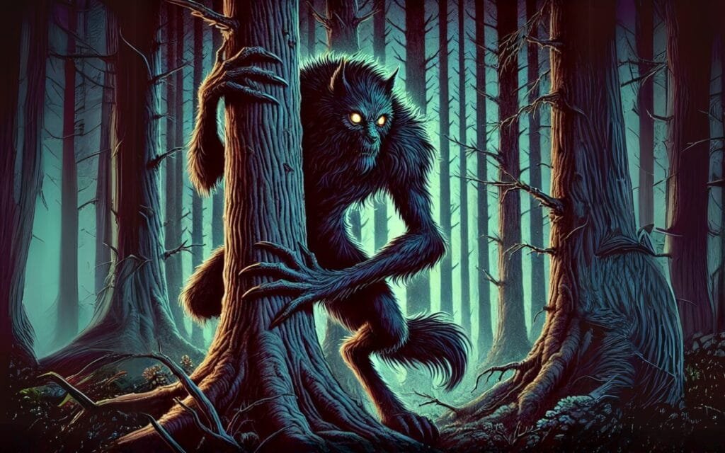 The hidebehind waiting to ambush loggers