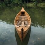A Pirogue crafted from a single piece of wood
