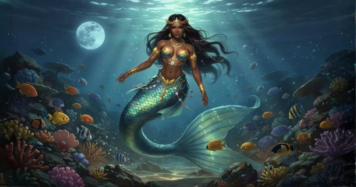 Mami Wata All-Of-Africa Deity In Mermaid Form