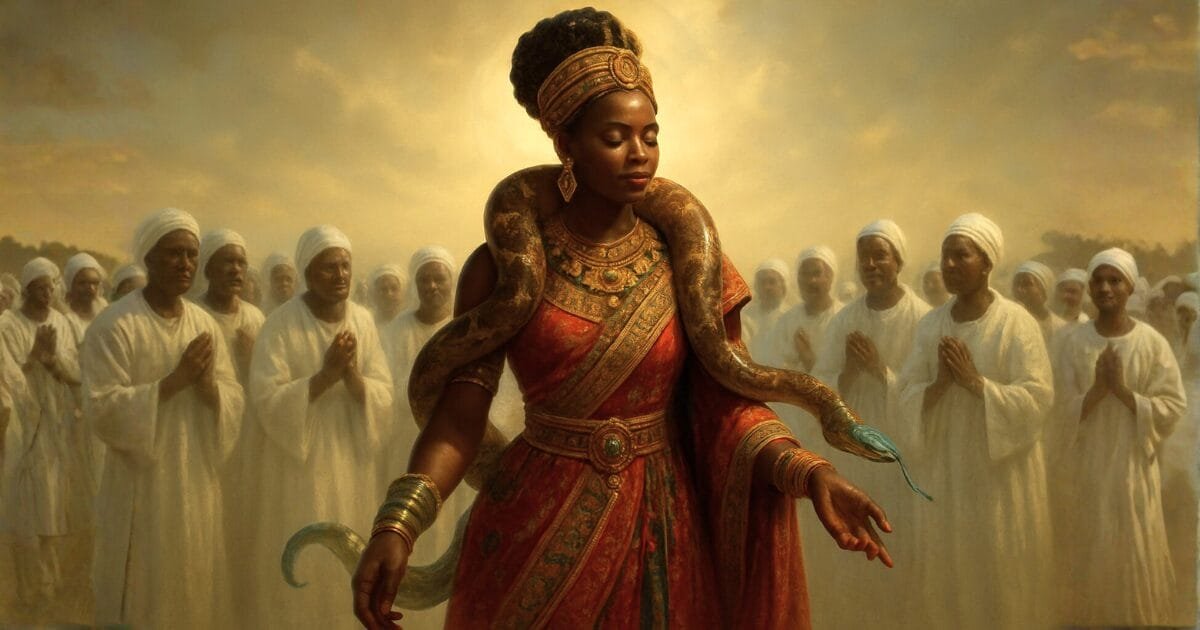 Mami Wata Water Deity and worshippers