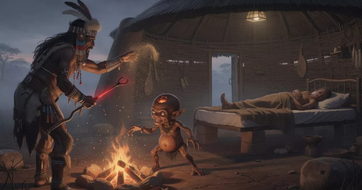 Tokoloshe formed from a corpse