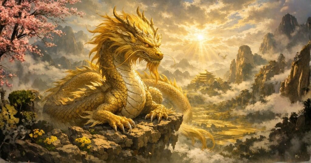 Huanglong yellow dragon of the center