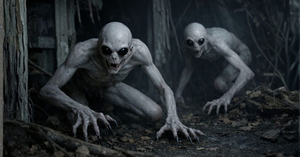 pale crawlers stalking their prey